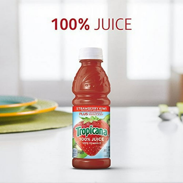 Tropicana Juice, Strawberry Kiwi, 10 Fl Oz (Pack of 15) - Walmart.com