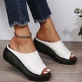 thumbnail image 2 of NOKIO Ladies Flat Sole Shoes Women's Sandals Women Orthopedic Sandals With Arch Support Flat Thick Soled Fashion Casual Roman Sandals, 2 of 3