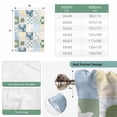 thumbnail image 6 of Spring Floral Checkered Balloon Curtains for Living Room/French Door, Sage Green Daisy Buffalo Plaid Tie Up Curtains 63 Inch Length Energy Saving Kitchen Curtains Shades for Windows 42"x63", 6 of 8