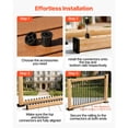 thumbnail image 5 of KFFKFF 125 Pack Aluminum Deck Balusters, 26 in Hollow Round Metal Railing Spindles, 3/4 in Diameter with Connectors and Screws, Suitable for Decks, Porches, and Staircase Railings, Black, 5 of 9