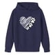 thumbnail image 4 of Sudaderas con capucha para niños y niñas, sudaderas casuales de manga larga, lindas sudaderas de gran tamaño con bolsillo de polar, chaquetas para niñas, 4 of 4
