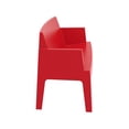 thumbnail image 2 of Compamia Box Outdoor Bench in Red, 2 of 7