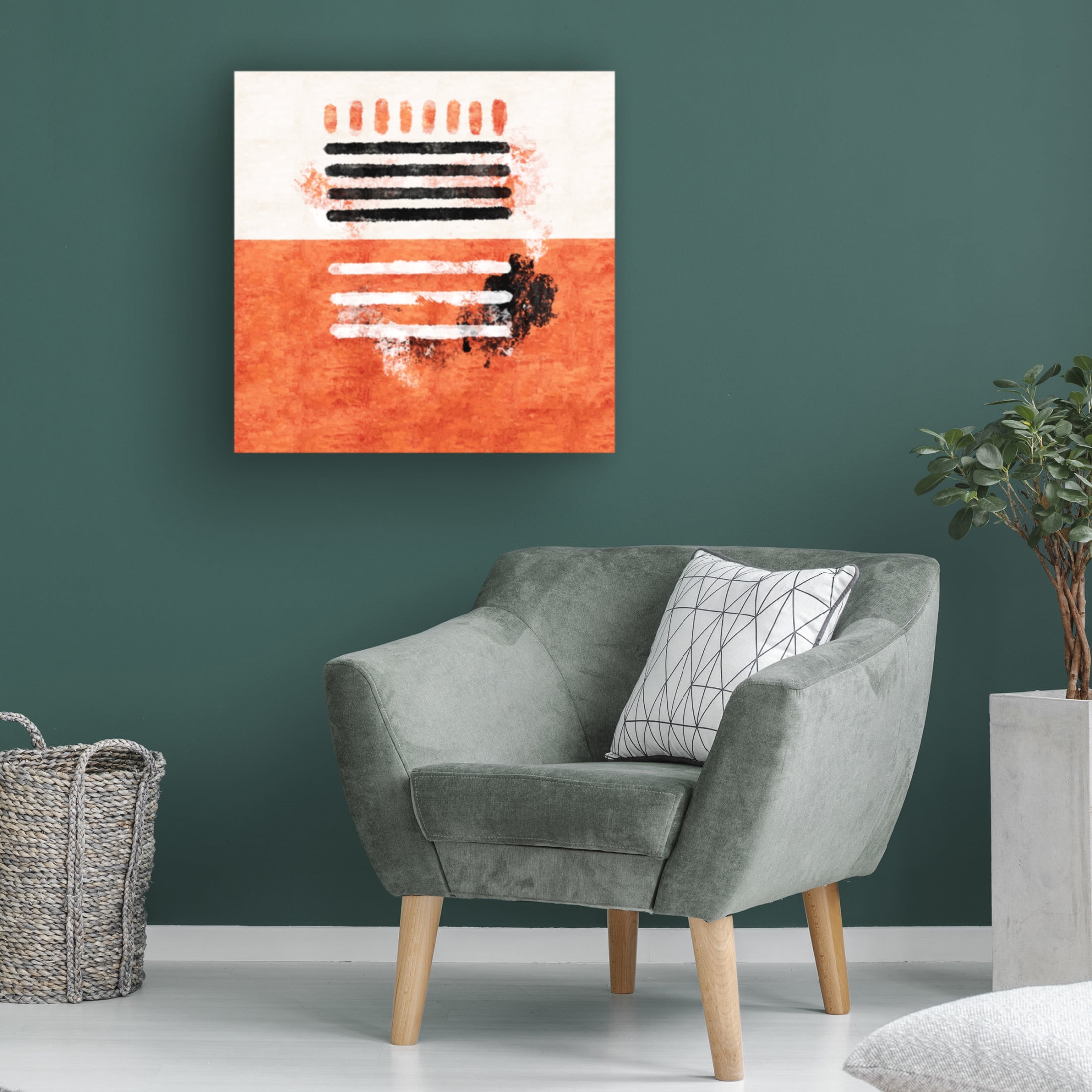 Trademark Fine Art Emel Tunaboylu  Kirmizi Canvas Wall Art