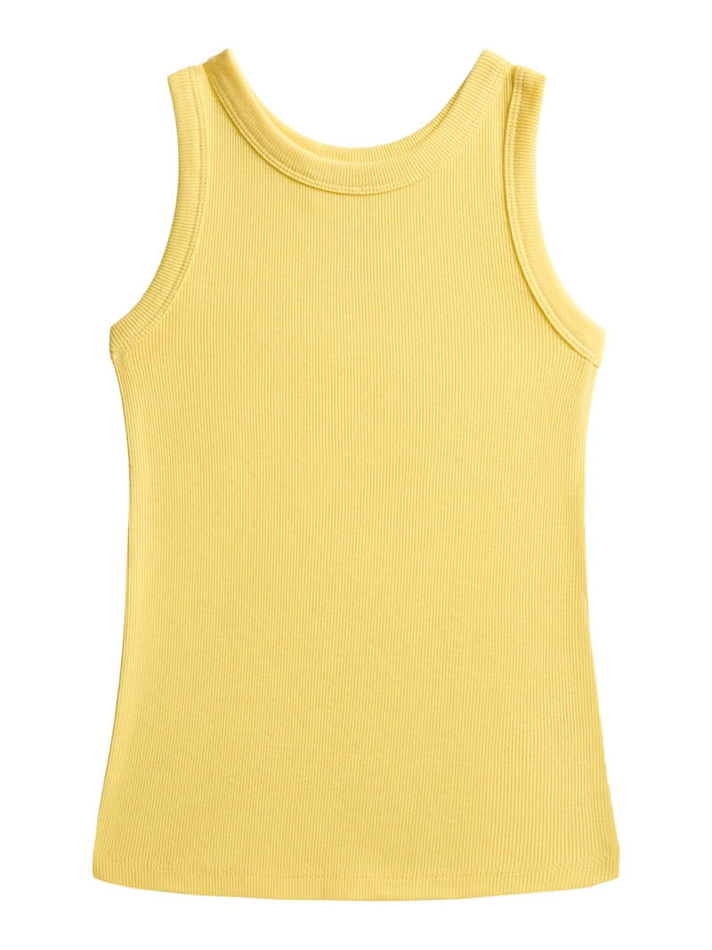 Wonder Nation Girls Kid Tough Ribbed Tank Top, 6-Pack, Sizes 4-18