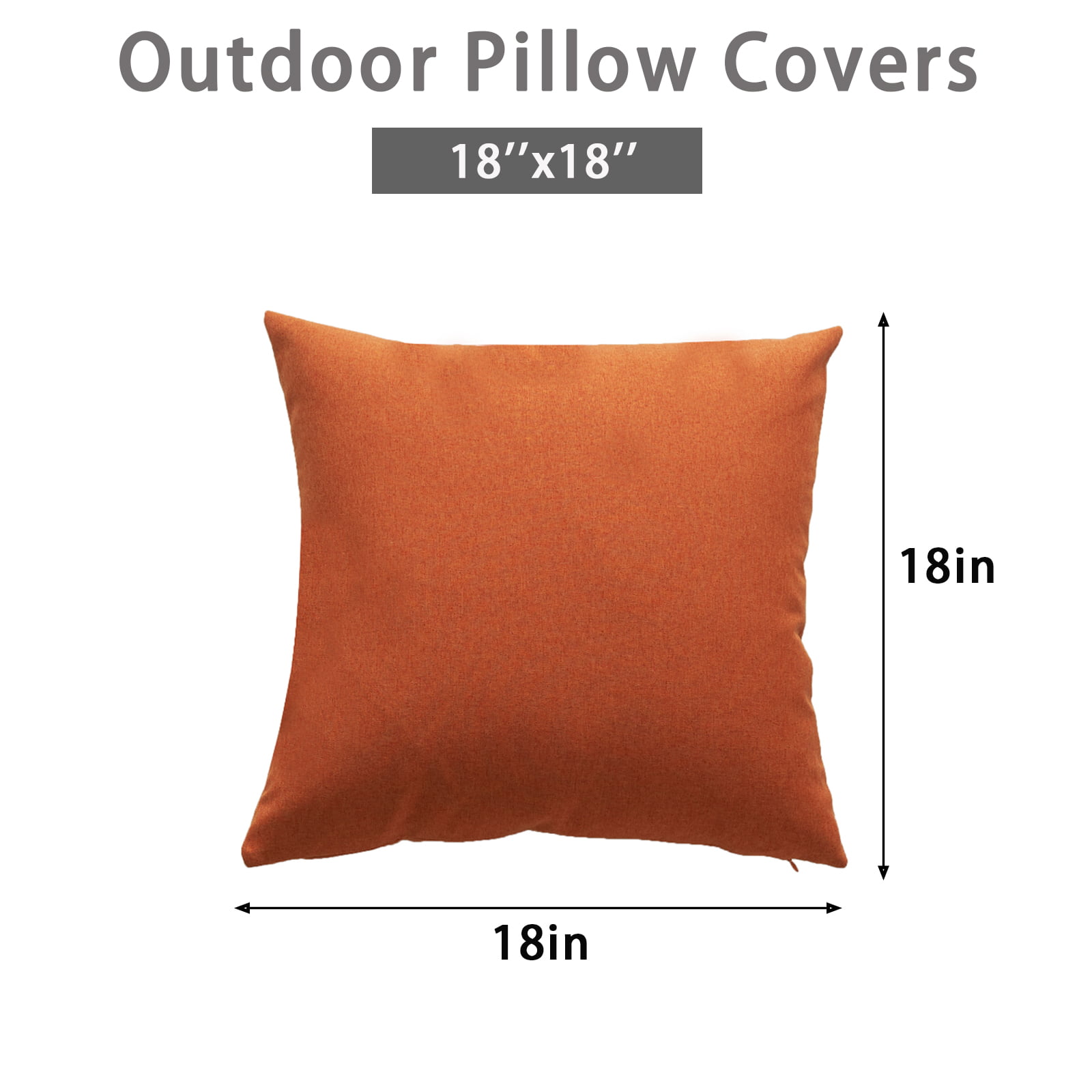 Pack of 2 Decorative Lumbar Throw Pillow Covers 18x18 - Top Notch DFW, LLC
