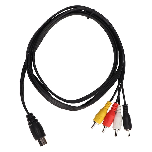 Cable adaptador de sonido DIN de 5 pines macho a 4 RCA macho con núcleo de cobre puro, 1,4 m