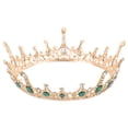 thumbnail image 2 of 1 unid novia novia cristal antiguo cobre forma redonda estilo barroco corona, 2 of 7