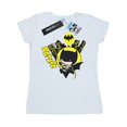 thumbnail image 1 of DC Comics Womens Chibi Batman Swinging Cotton T-Shirt, 1 of 5