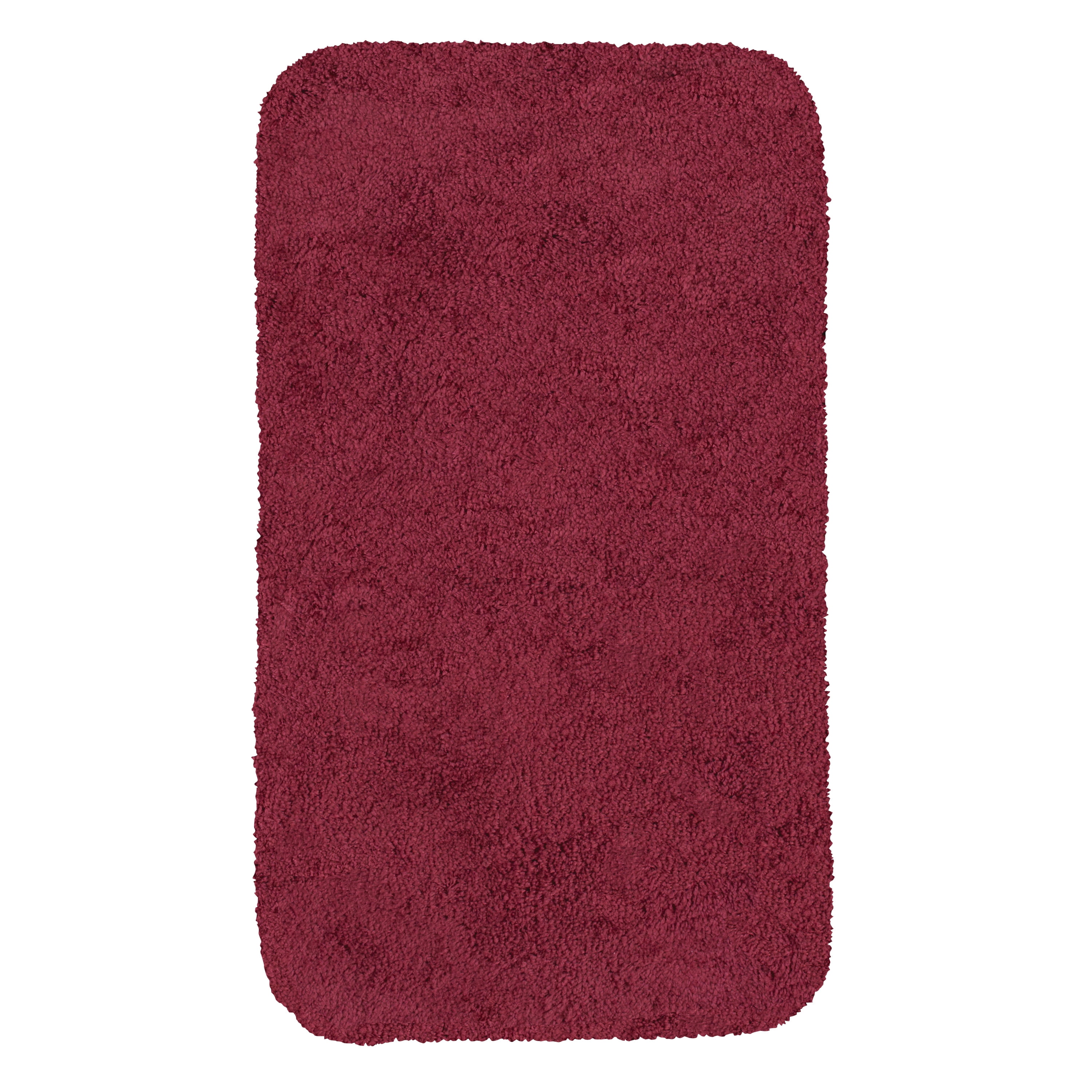 Mohawk Home New Regency Bath Rug Burgundy, 1'9"x2', Red