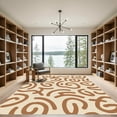 thumbnail image 2 of ODIKA 2'x3' Machine Washable Non-Slip Area Rug, Modern Cheetah Motif with Artistic Khaki Tones High Traffic Rug with Pad, Ivory, 900683, 2 of 8