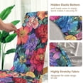 thumbnail image 5 of Yayeee 4 Pack Dining Chair Covers Stretch Parson Chairs Slipcovers Seat Protector, Serene Floral Pattern, 5 of 6