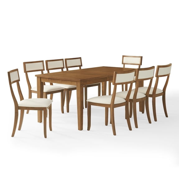 Crosley Furniture Alessia 9-Piece Dining Table Set For 8 In Brown