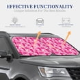 thumbnail image 4 of Vsdgher Poodle Dog Print Car Windshield Sun Shade, Reflective Sunshade Window Sunshade Sun Visor Protector Fit for Cars,Trucks,SUVs-Small, 4 of 6