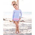 thumbnail image 2 of Baby/Toddler Girls Seersucker Long Sleeve Rash Guard Bikini, 2 of 5