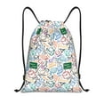 thumbnail image 1 of Saiise Back To School Pattern Sports Drawstring Backpack - String Swim Gym Bag with Wet Proof Pocket for Women&Men-Small, 1 of 6