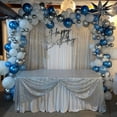 thumbnail image 4 of XmhyTop-A Glitter Curtains 2 Pieces 60X240cm - Sparkling Backdrop Curtains for Parties,Fiestas Decorar- Silvery, 4 of 6