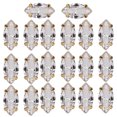 thumbnail image 2 of Diamantes De Imitación De Coser 5X10 Mm Dorado Flash Especial Diamante Cosido A Mano 20 Piezas Accesorios Para Ojos De Caballo Decoración Horquilla Circón Diamante Cristal, 2 of 7