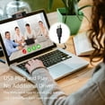 thumbnail image 3 of Caméra Web 720P Ordinateur Caméra USB avec microphone, Adaptée pour Enseignement en Direct Appels Vidéo, Conférences, Jeux, 3 of 7