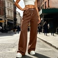 thumbnail image 6 of POROPL Sweatpants for Women,High Waisted Wide Leg Pants Loose Fit Drawstring Casual Lounge Athletic Pants, 6 of 7