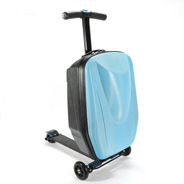 Credential Sprællemand Stilk OUKANING Scooter Luggage Rolling Suitcase Foldable Trolley Travel Carry  onboard Bag Fast - Walmart.com