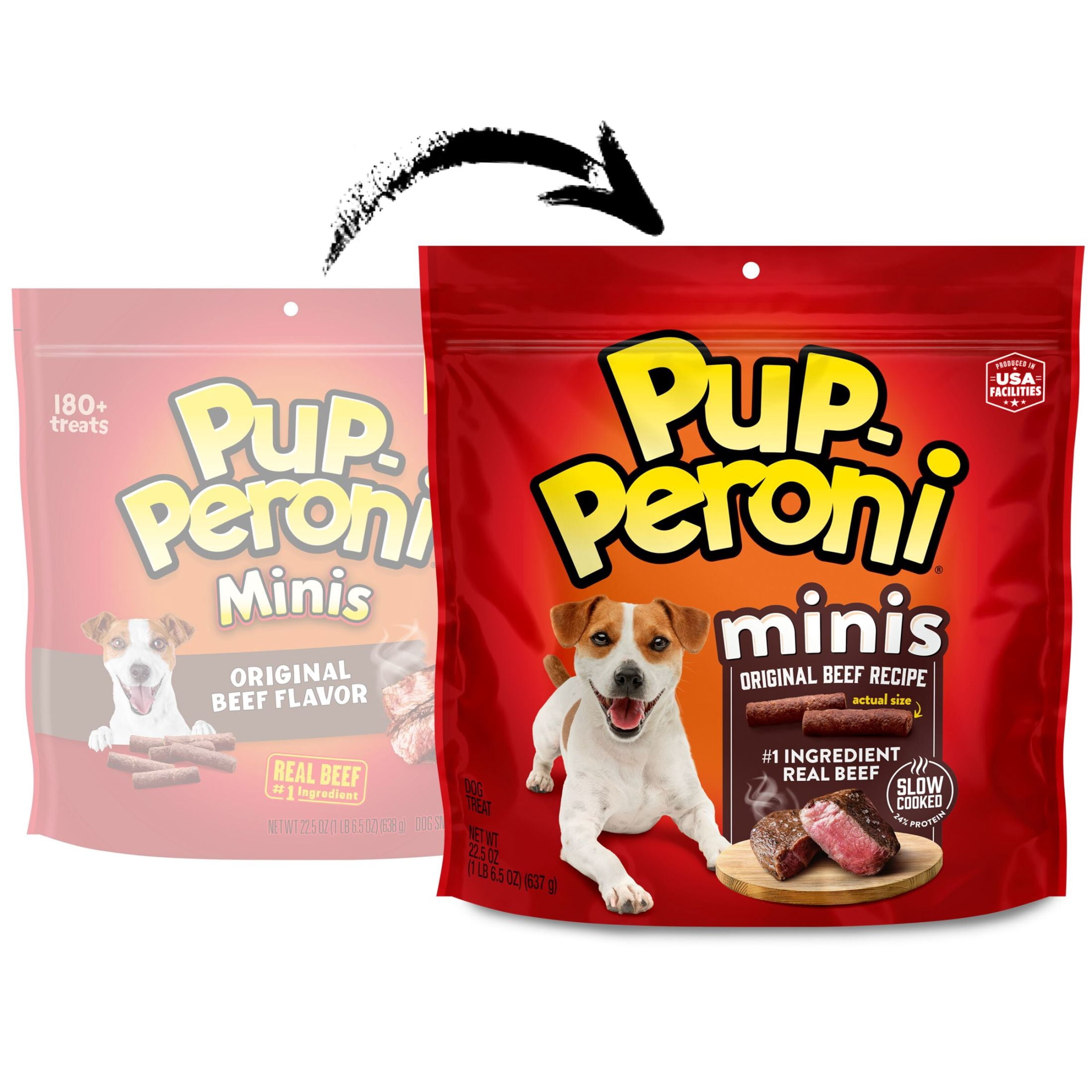 Pup Peroni Minis Original Beef Recipe Dog Treats, 22.5 oz Bag