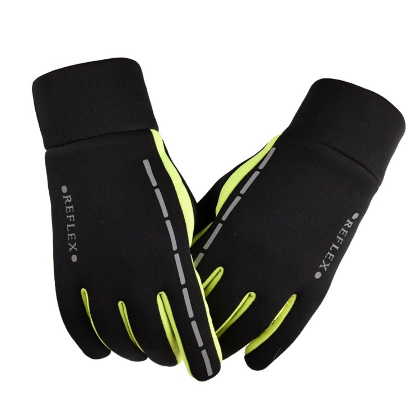 CHGBMOK Winter Gloves Mens Winter Warm Waterproof With AntiSlip Elastic Cuff, Thermal Lining