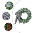 thumbnail image 3 of Green Rabbit Ear Wreath,Artificial Eucalyptus Leaves Wreath with Bows,Spring Easter Greenery Wreath for Front Door, 3 of 5