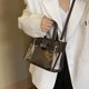 thumbnail image 3 of Bolso Transparente Elegante Cuerpo Cruzado La para El Hombro Mujeres PVC (café), 3 of 9