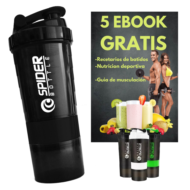 Vaso Shaker Mezclador Spider 600 ml Shaker Mezclador