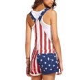 thumbnail image 3 of Casual Jumpsuits for Women Day Sports Pants Couple Summer Camisole American Flag Independence Jumpsuit Rompers Overalls, 3 of 3