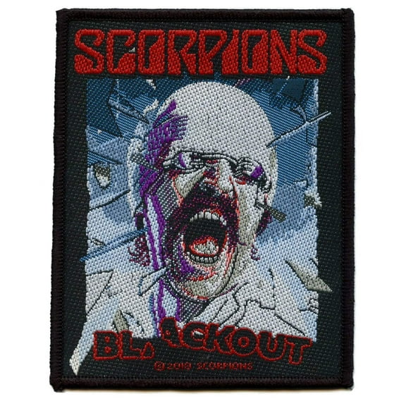 Scorpions Black Out Patch Music Rock Album Woven Iron On