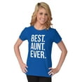 thumbnail image 3 of Best Aunt Ever Cute Favorite Auntie Womens Slim Fit Graphic Tee Brisco Brands L, 3 of 5