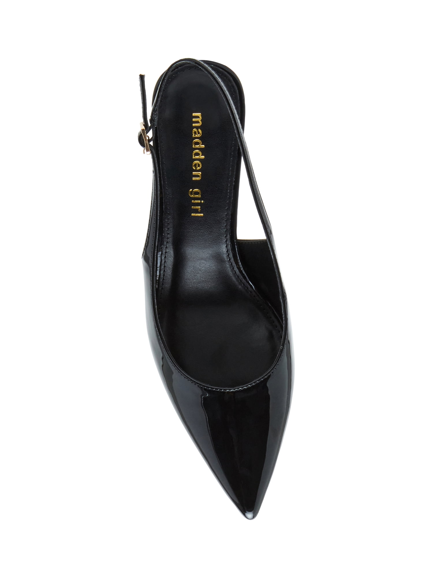 Madden Girl Women's Valeriee Slingback Kitten Heel with Adjustable Strap