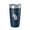 Navy Blue, variant on Lake George Map Tumbler Travel Mug Insulated Laser Engraved Coffee Cup Florida 20 oz White