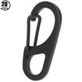 thumbnail image 2 of 20Pcs Outdoor Stainless Steel Mini Keyring Ring Key Chain for Climbing Campingblack, 2 of 14