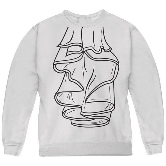 Halloween Pirate Ruffle Shirt Costume Youth Sweatshirt White YMD