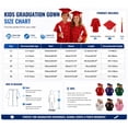 thumbnail image 2 of WENXIAOO Children Primary School Graduation Cap and Gown Set Button Down Green Cap and Gown Set with Tassel, 2 of 7