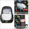 thumbnail image 4 of Game Controller Black Pattern 17" School Backpacks for Teens,Waterproof Oxford Fabric,S-Shape Padded Straps for School,Travel,Hiking,Camping, 4 of 6