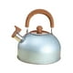 thumbnail image 2 of Hervidor de agua silbante Macarena de 2L de Acero inoxidable con mango de madera azul, 2 of 8