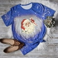 thumbnail image 2 of Blusa divertida con estampado de teñido anudado navideño para mujer Pompotops  hfajkhk123803, 2 of 4