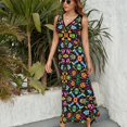 thumbnail image 6 of Cool Mexican Wrestlers Getting Ready to Fight And Have Fun Dress Fashion Boho Beach Long Dresses Female Party Printed Maxi Dress, 6 of 9