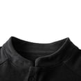 thumbnail image 4 of Gytharion Solid Color Big and Tall Pullover Shirts for Men Buttoned Stand Collar Blouses Casual Long Sleeve Tops, 4 of 7