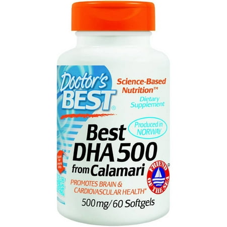 Doctor's Best DHA 500 from Calamari, 60 CT