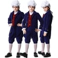 thumbnail image 3 of OSOLU Children Boys Outfits Solid Color Lawyer Tailcoat Dress Up Soft Comfortable Casual Party Wear Versatile Travel Clothing Sets, 3 of 4