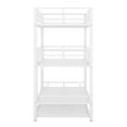 thumbnail image 6 of MODERNLUXE Metal Twin over Twin over Twin Bunk Bed with Trundle, 4 Beds in One, Antique White, 6 of 13