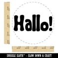 thumbnail image 2 of Hallo Dutch and German Greeting Hello Rubber Stamp for Scrapbooking Crafting Stamping - Large 1-1/4 Inch, 2 of 7
