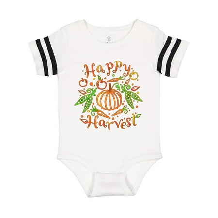 

Inktastic Happy Harvest Pumpkin and Vegetables in Orange and Green Gift Baby Boy or Baby Girl Bodysuit