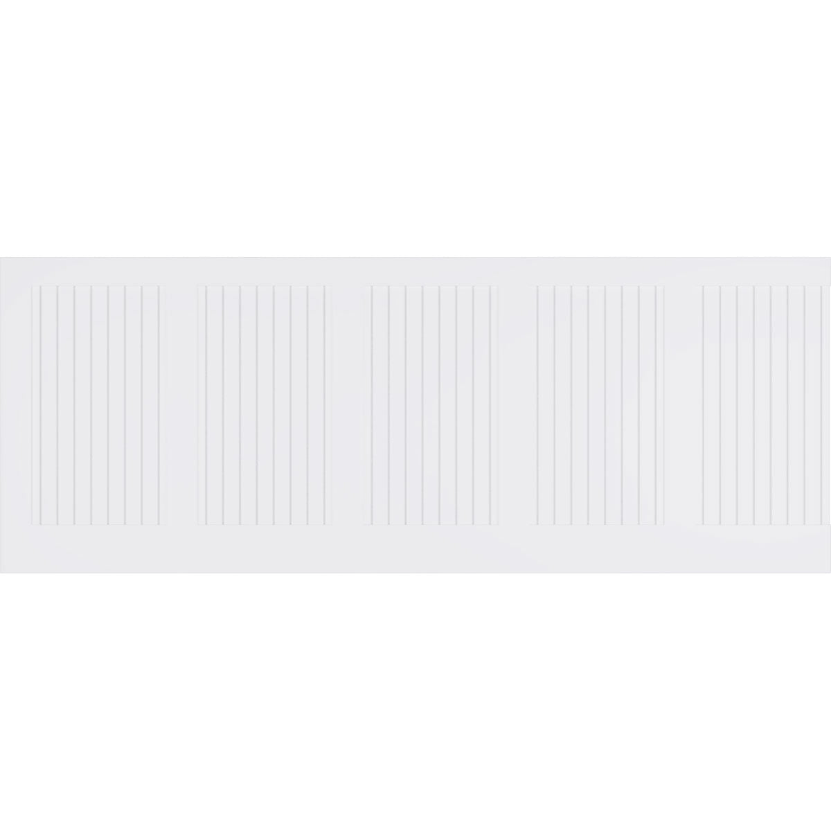 Ekena Millwork 36"H x 94 1/2"W Framed Beadboard PVC Wainscot Paneling Kit