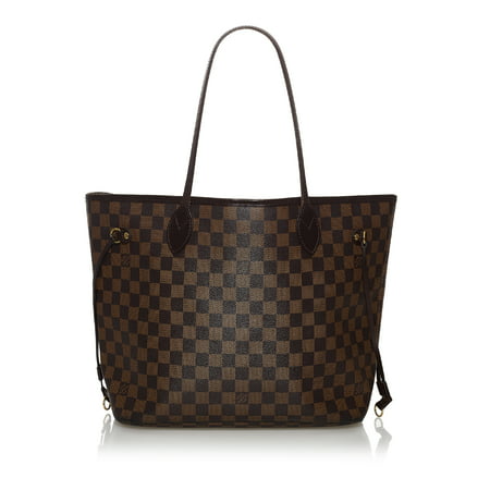 Pre-Owned Louis Vuitton Damier Ebene Neverfull MM Canvas Brown
