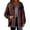 Wine, variant on ZQGJB Women's Flannel Plaid Jackets Full Zip up Long Sleeve Open Front Cardigan Outwear Coat Loose Fit Casual Collaed Shacket Jacket Tops Blue M